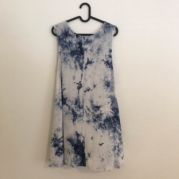 Tye Dye Tunic / Mini Dress in Indigo - Picture 4 of 4
